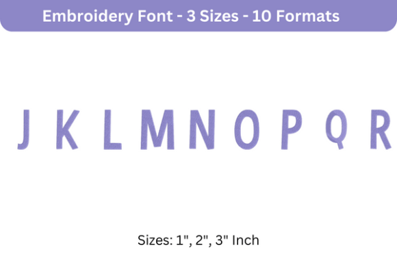 Bimbo Font Uppercase J to R Review for Handmade Gifts