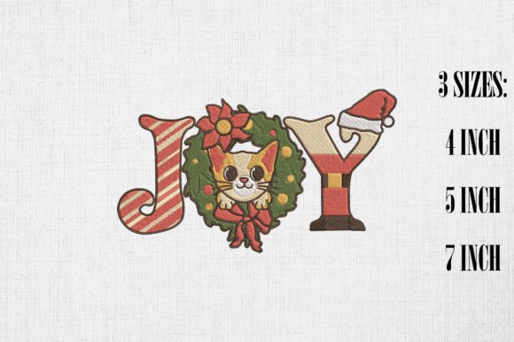 Joy Christmas Cat Happy Xmas Embroidery Review
