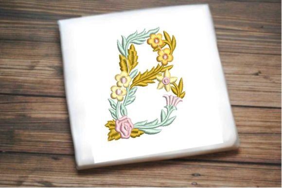 Letter B in Beautiful Flower Embroidery Review