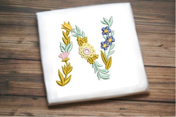 Letter N in Beautiful Flower Embroidery Review