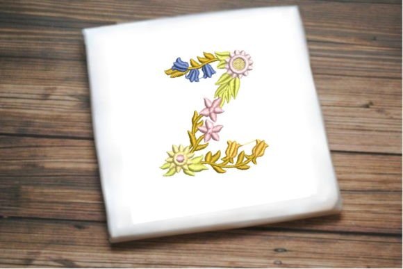 Letter Z in Beautiful Flower Embroidery Review