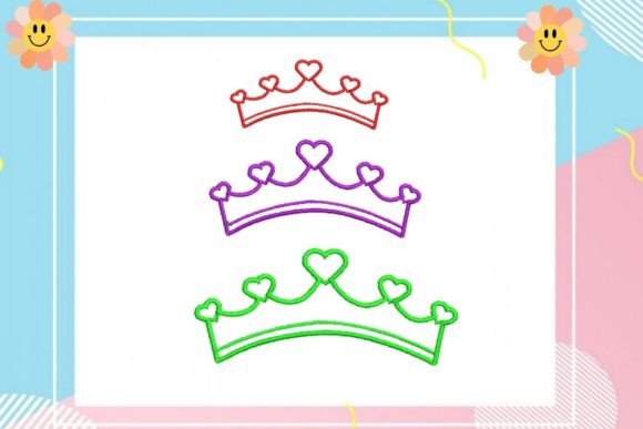 Multi Heart Queen Crown