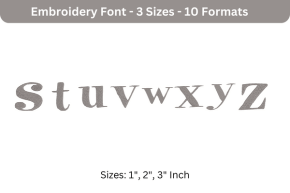 Pixie Font S to Z